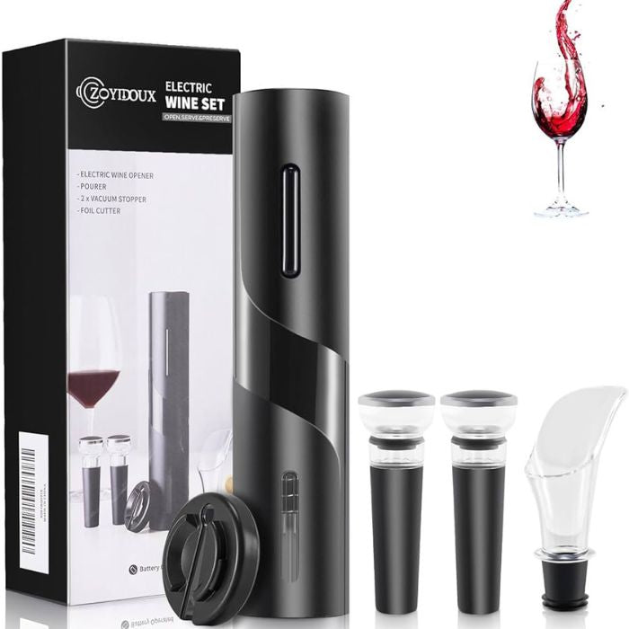 Coffret Ouvre-vin Électrique (4 Pièces)