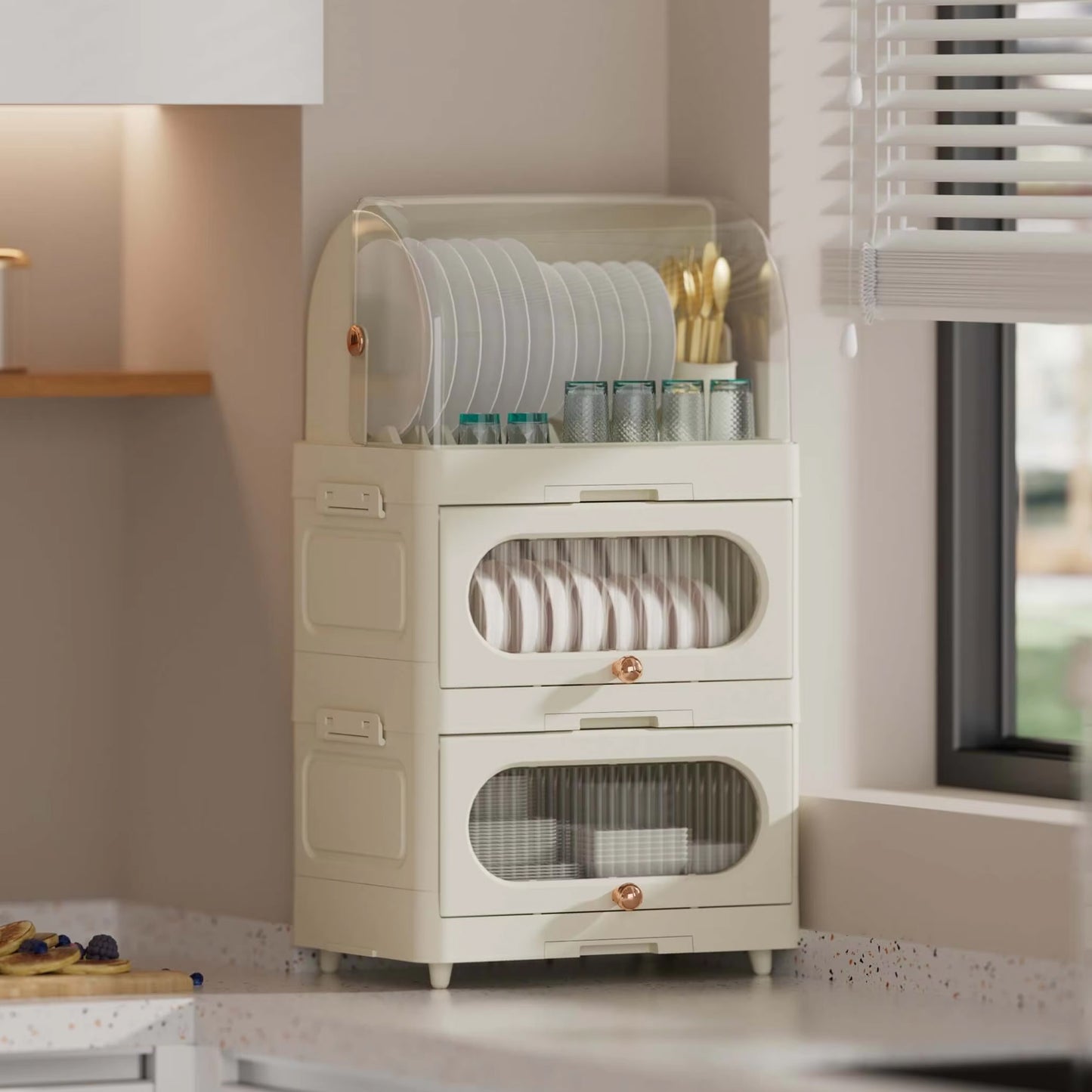 Casier à vaisselle 2 étages