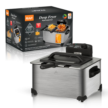 ⁠Double Friteuse à Huile électrique