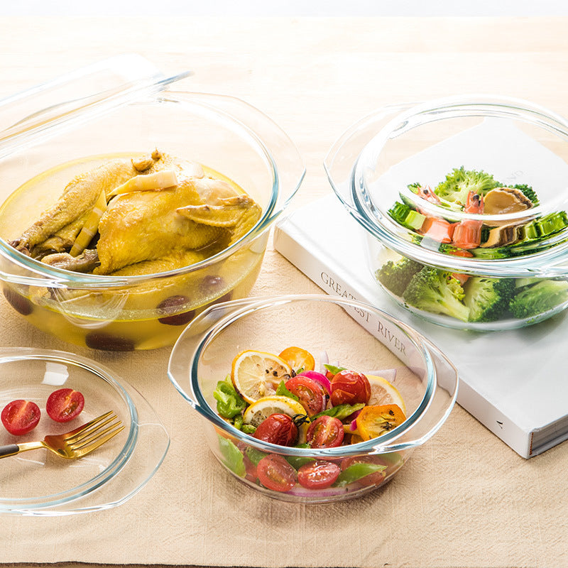 Lot de 3 marmites de table (en verre)