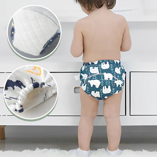 Couches Réutilisables pour Bébé (Lot de 3 pièces)