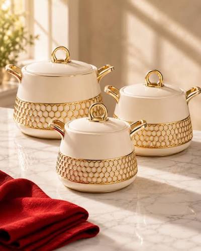 SOUPIERES DE TABLE HAUT DE GAMME – 3 PCS